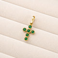 CRUZ ESMERALDA 18K
