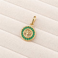 DIJE ARBOL DE LA VIDA ESMERALDA 18K