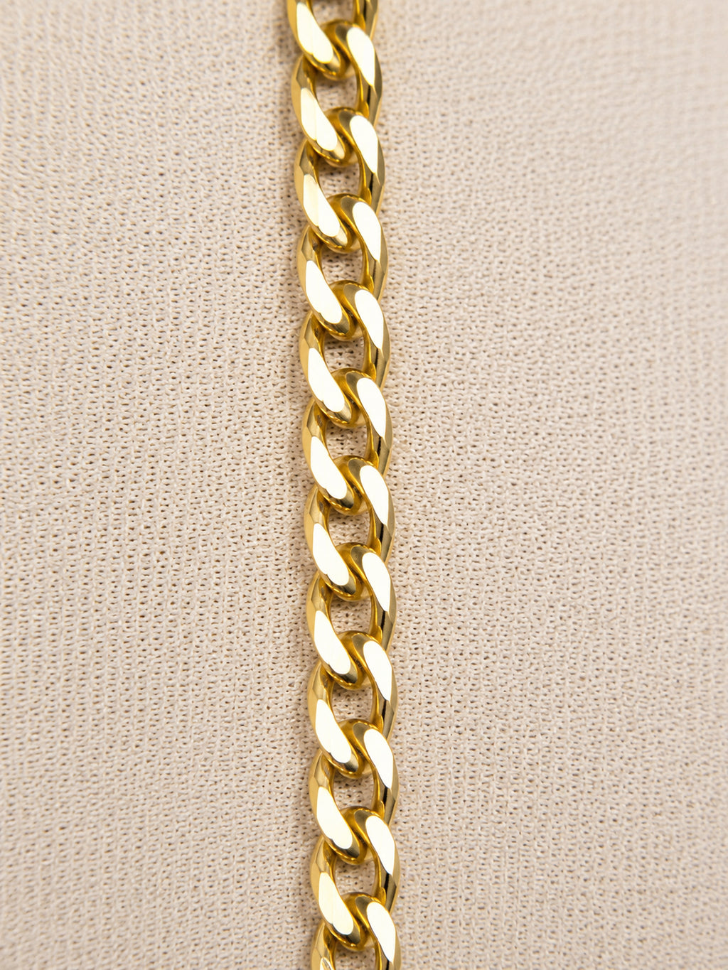 CADENA TEJIDO CUBANO ITALY 18K