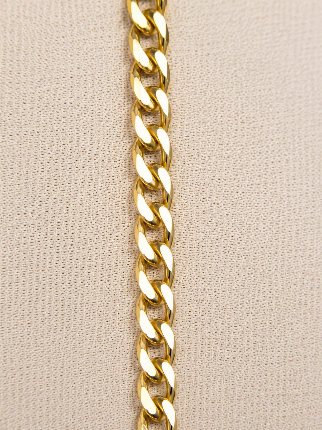 CADENA TEJIDO CUBANO ITALY 18K